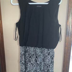 Black and silver dress